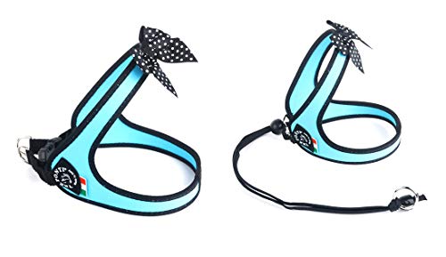 Tre Ponti Pettorina Fashion Fiocco Pois Azzurra