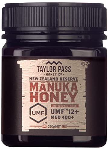 Taylor Pass Honey Co. Miel de Manuka MGO83+ UMF12+ | Miel durable de Nouvelle-Zélande | (Manuka UMF12+/MGO400+)