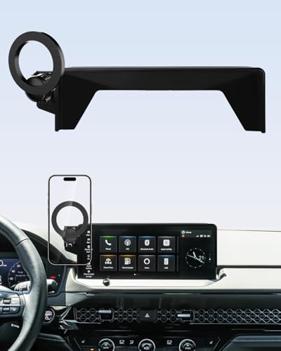 Image of PZK Car Phone Mount for 2023-2025 2026 Honda Accord Hybrid Sport /-L /EX-L /Touring /Prime (Ony fit for 12.3-Inch Screen) Compatible with MagSafe Car Phone Holder with Stroage Box (Not Fit for LX /EX /SE)