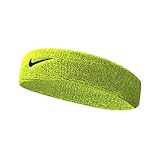 Nike Sportswear Nike - Cinta para la cabeza unisex con logotipo para adultos, Todo el año, Mujer, color verde neón, tamaño talla única