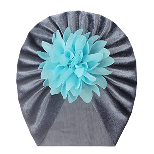 Qiansail Baby Girls Kids Velvet Flower Hat Cute Newborn Hairband Headband Infant Turban Head Wrap Cap Hair Accessories (Red) #TOP5