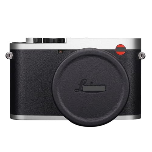 Protection Leica Q3 vinyle anti-rayures argent mat cuir noir pour boîtier