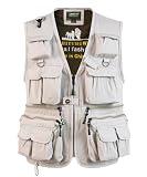 SUSHIMIAN Herren Outdoor Weste mit Vielen Taschen Jagdweste Anglerweste...
