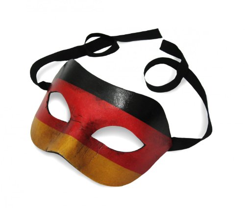 unbespielt Carnaval Original Masque vénitien Colombina Allemagne Flag Regard Vintage Cover