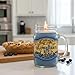 Our Own Candle Company, Blueberry Pie Scented Mason Jar Candle, 100 Hour Burn Time, 13 Ounces