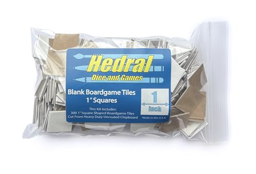 300 fichas cuadradas en blanco para juegos de mesa miniatura 1
