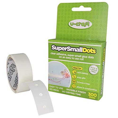 KLEBESHOP24 Mini Klebepunkte doppelseitig permanent, &Oslash; 3 mm, 300 St&uuml;ck