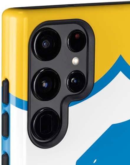 Skinit Pro Phone Case Compatible with Galaxy S22 Ultra - Officially Licensed NFL Los Angeles Chargers Retro Logo Design