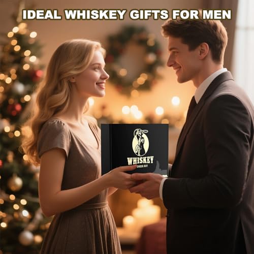 Elektrischer Whisky Smoker Set - 6 Holzchips, 6 Whisky Steine, Eisball-Form, Wiederaufladbare Whiskey Smoker Set, Cocktail Smoker Kit for Bourbon, Saturn Smoker Geschenk für Vater, Ehemann, Weihnachts