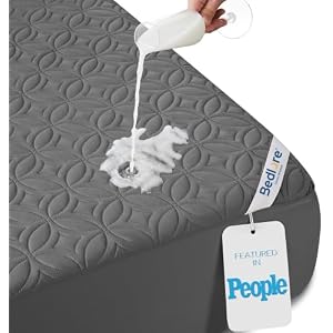BEDLORE Waterproof Mattress Protector, Full XL Size Mattress Pad
