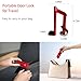 Door Stoppers Security - Portable Door Lock for Travel Anti Theft Door Blocker, Hotel Room Apartment Safety - No Drill Garage Door Brace Devices for Women, Children - Sleep with Peace of Mind