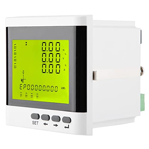 Ampèremètre numérique triphasé avec voltmètre LED AC et indicateur de puissance programmable