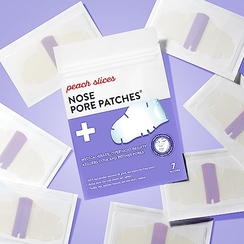 Peach Slices 30 COUNT (PACK OF 2) Nose Pore Patches | Medical-Grade Hydrocolloid | Targets Pores & Pimples | Absorbs Oil Overnight | Vegan | Cruelty-Free | Facial Skin Care Products thumb #4