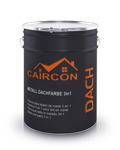 Dachbeschichtung 3in1 Dachfarbe für Metalldach Blechdach Anthrazitgrau - 5L