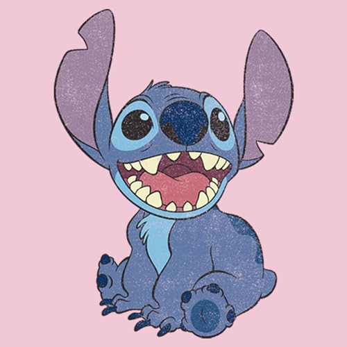 Image of Disney Girl's Lilo & Stitch Sitting Happily T-Shirt