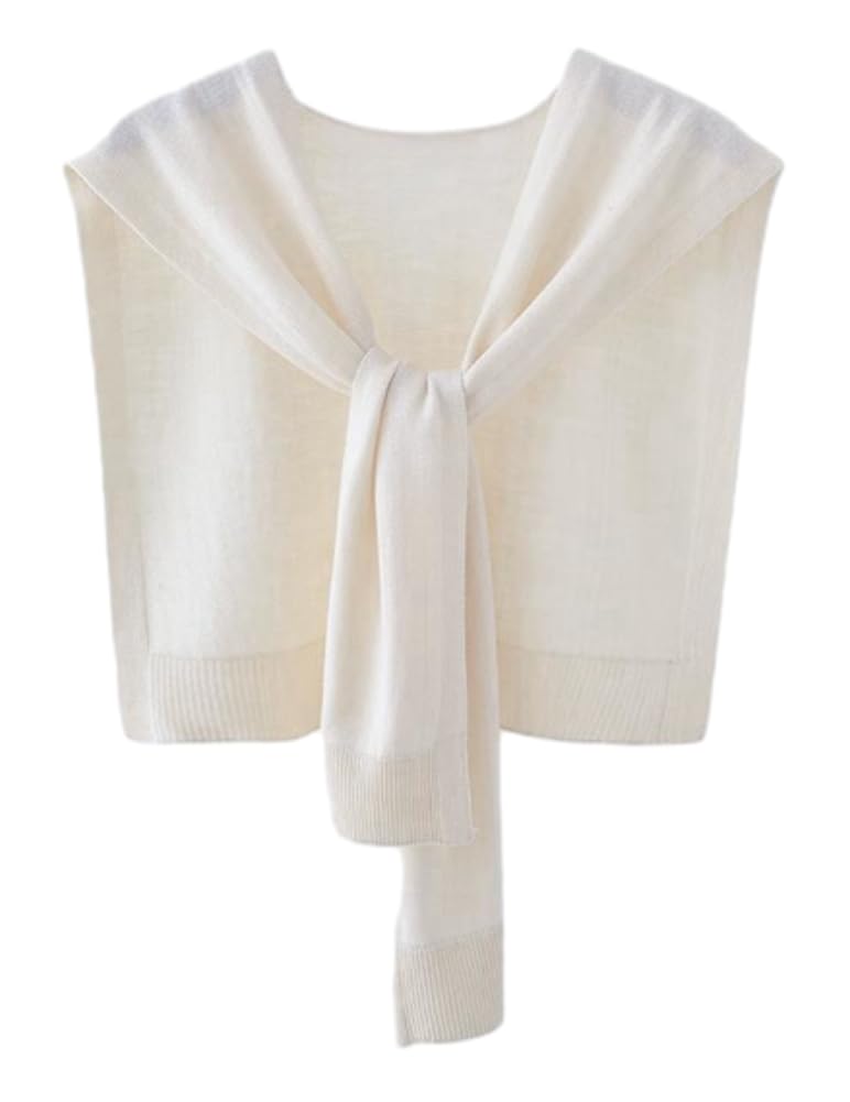 Womens Striped Pashmina Shawls and Wraps Knitted Sweater Casual Shawl Wraps Scarf Cardigan Cape Cashmere Shoulder Top