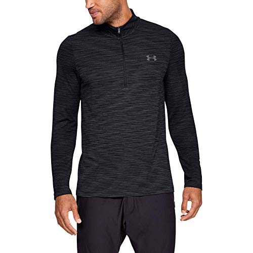 Under Armour Men's Siphon 1/2 Zip Sweatshirt, Black (001)/Graphite, Large
