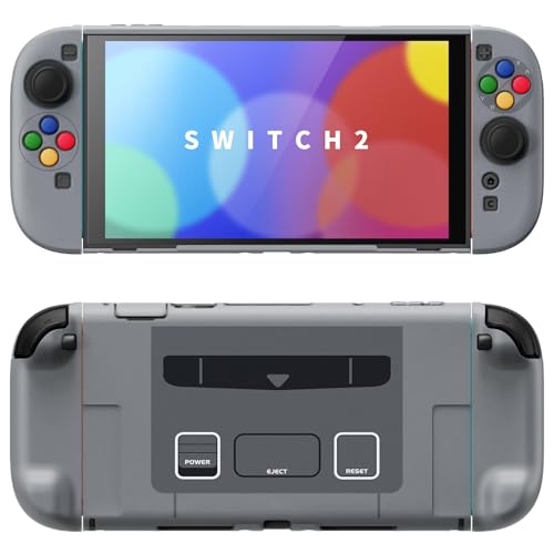 PlayVital Nintendo Switch 2i2025jΉn[hJo[ یP[X t܂܃hbNɑΉ ܂肽ݎX^hewObvt?ySFC SNES Classic EUX^Cz