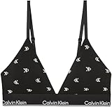Calvin Klein Damen Lightly Lined Triangle Lv00qf8498 Triangel, Black (Diamond Logo Black), XL
