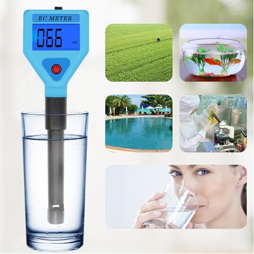 Analyseur d'eau pour aquarium avec test de conductivité électrique étanche