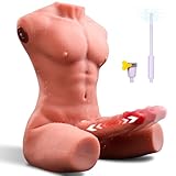 21LB Male Sex Doll for Women with Strong Thrusting Dildo, Realistic Muscle Torso Sex Dolls with 3D Tight Anal Channel & Built-in Skeleton Female Masturbator Soft Big Butt Sex Toy for Men Gay Couple