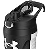 Under Armour 32 oz Insulated Water Bottles - Sports Water Jug with Fence Hook, Leak Resistant for Baseball, Football & More, 32 oz Insulated, White/Black