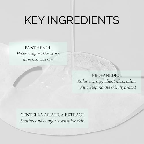 Image of Soothing Essence Mask (1ea), Calming Hydrating Sheet Mask for Sensitive Skin, Korean Skincare Facial Mask for Smooth & Healthy Skin, Clean Beauty, Vegan