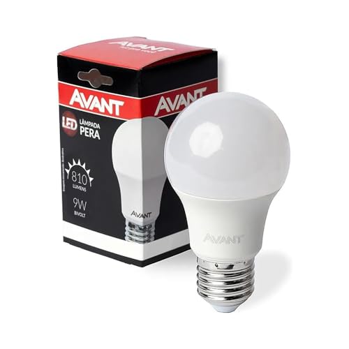 Lâmpada Led 9 Watts, 3000k Branco Quente Bivolt, Avant