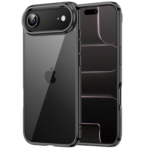 Image of JETech Case for iPhone Air, Non-Yellowing Shockproof Phone Bumper Cover, Anti-Scratch Clear Back, 6.5-Inch Display (Black)