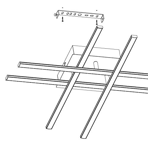Eglo Lasana 1 Plafoniera a 4 Luci, in