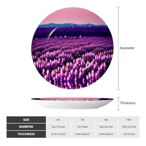 Platos decorativos de lavanda para rellenar espacios vacíos en pared 3