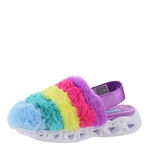 Skechers Kids Girls Heart Lights Sandals-Color Sneaker, Multi, 7 Toddler