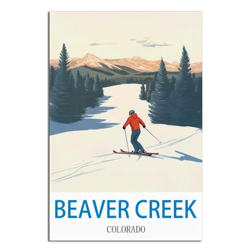 Affiche Beaver Creek Colorado vintage 60x90 cm poster retro