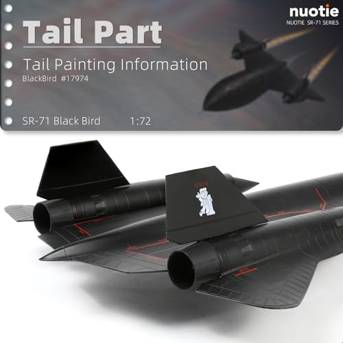 1/72 SR-71a Blackbird Metal Model - High Altitude Reconnaissance Aircraft Model for Military Collectors or Gifts