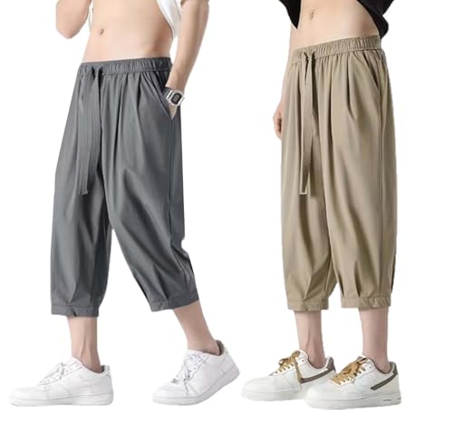 Image of Lymio Men Shorts || Three Quarter Pant for Men || 3 /4 Casual Cotton Shorts (Short-46-49)
