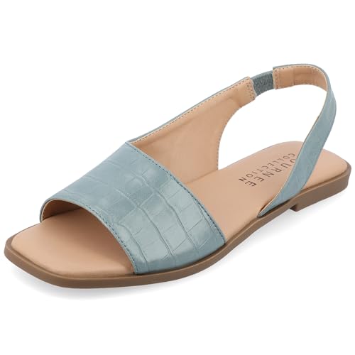 Image of Journee Collection Women's Brinsley Slingback Flat Sandals