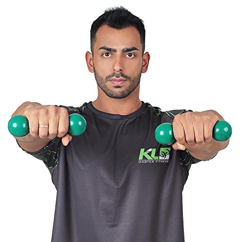 Par Halteres Kl Master Fitness Academia Emborrachado 1 Kg