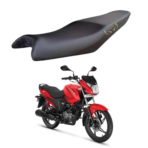 Image of Glamour Xtec Seat Cover Protect from Rust and Dust, PU Leather Waterproof Durable Glamour Xtec Bike Seat Cover (Black)