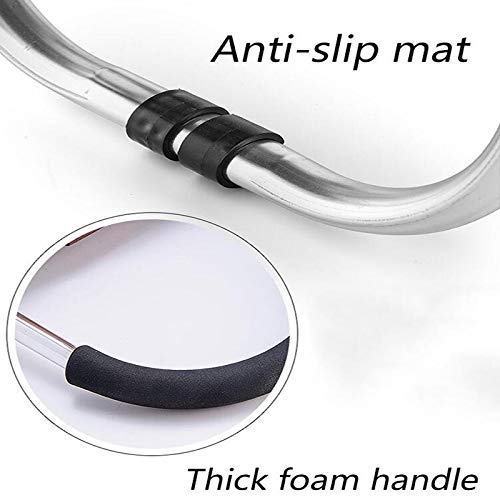 LDBDASA Lichtklick-Einkaufswagen Mit 6 Rädern Warenkorb Mit Tri-Rädern 2 In 1 Klappwagen-Treppenklettern-Wagen… – Bild 4