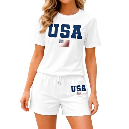Combinaison 2 pièces pour femme vêtements de sport amples à col rond imprimé