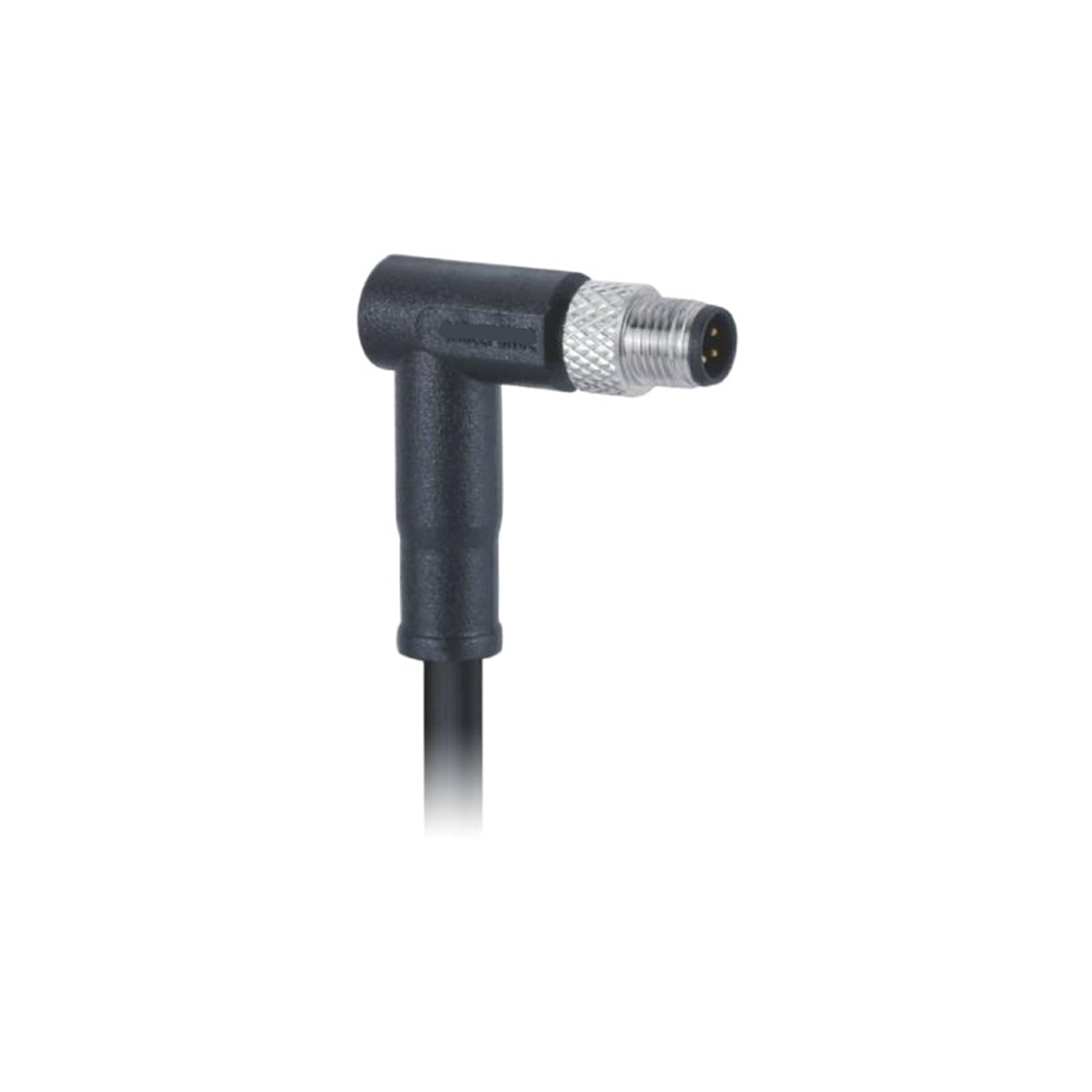 Conector M5 de aviación prefabricado con cable de 1m codo 3 pines macho código A impermeable