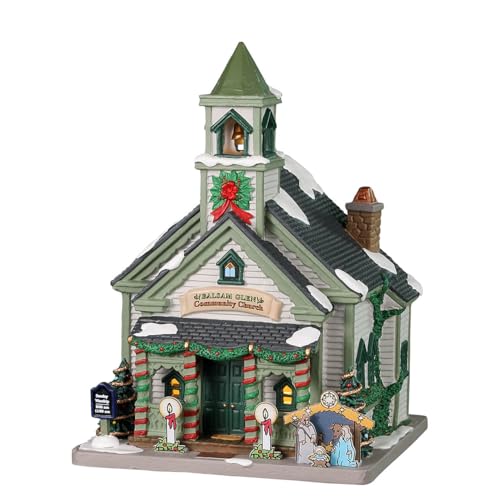 Balsam Glen Iglesia Lemax 25893 Caddington Village edificio iluminado coleccionable 5