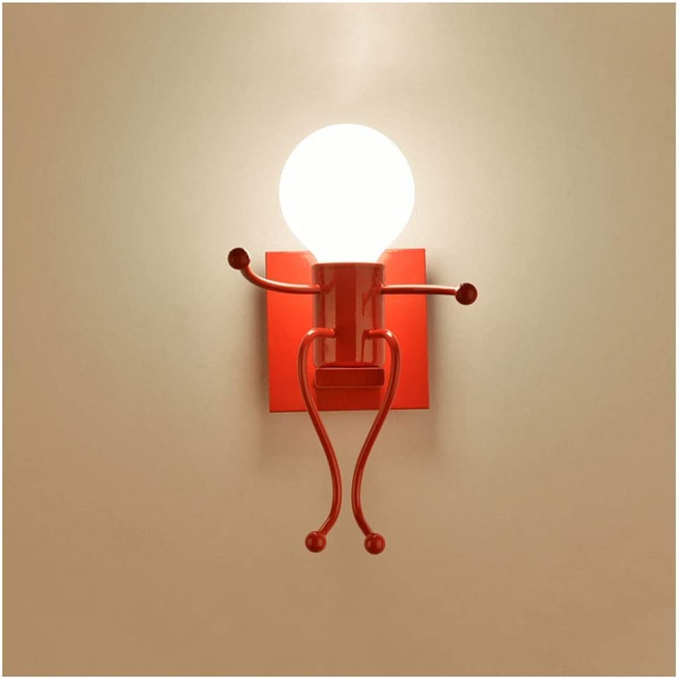 Lámpara de pared E27 aplique de hierro forjado moderno para pasillo interior
