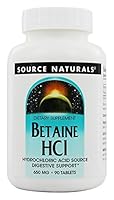Algopix Similar Product 17 - Source Naturals  Betaine Hcl 90