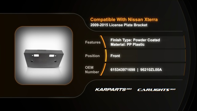Amazon.com: for Nissan Xterra 2009-2015 License Plate Bracket
