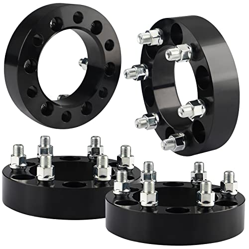EZISOE 6x5.5 to 6x135 Wheel Spacers, 1.5 Inch 6x139.7 to 6x135 Wheel Adapters 108mm Center core with M14x1.5 Studs