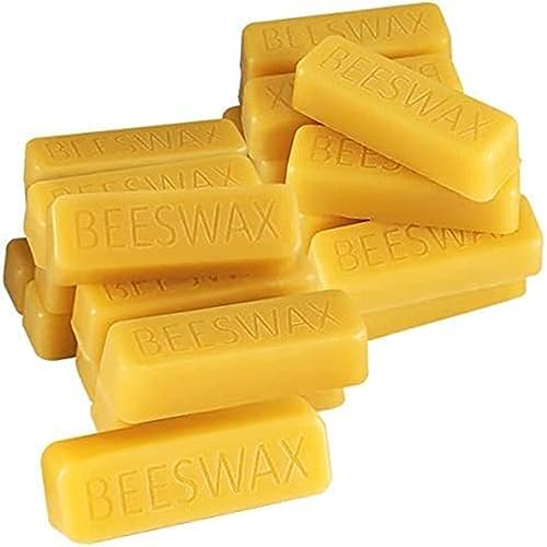 TooGet 36Pcs Yellow Beeswax Bars, Natural Beeswax Block Bees Wax Pure Bar Wax for Candle Making, Skincare, Furniture Polish, DIY Crafts - 40 OZ