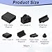 50 Pcs USB Cover Cap, Silicone Anti Dust Plugs Charging Port Protector Stoppers Multifunctional Computer Accessories Ethernet Protector Stoppers for USB C and A, HDMI, RJ45, 3.5 mm Headphone (7 Types)