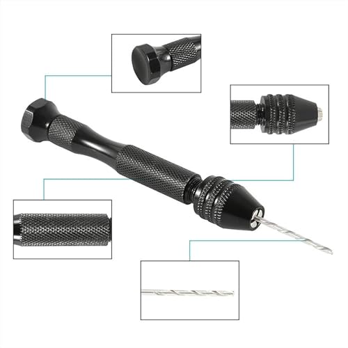 Broca manual para torno de pino, furadeira manual, Com uma braçadeira de escultura, brocas de vários
