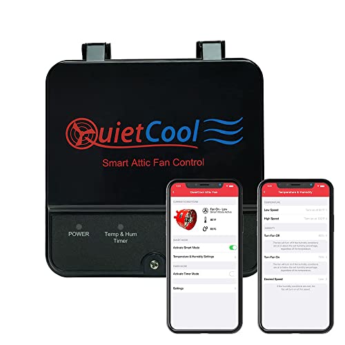 Smart Attic Fan Control Thermostat and Humidistat App Control